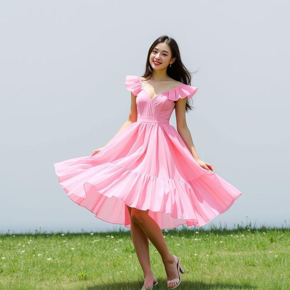 Dream : Wearing a pink April dress