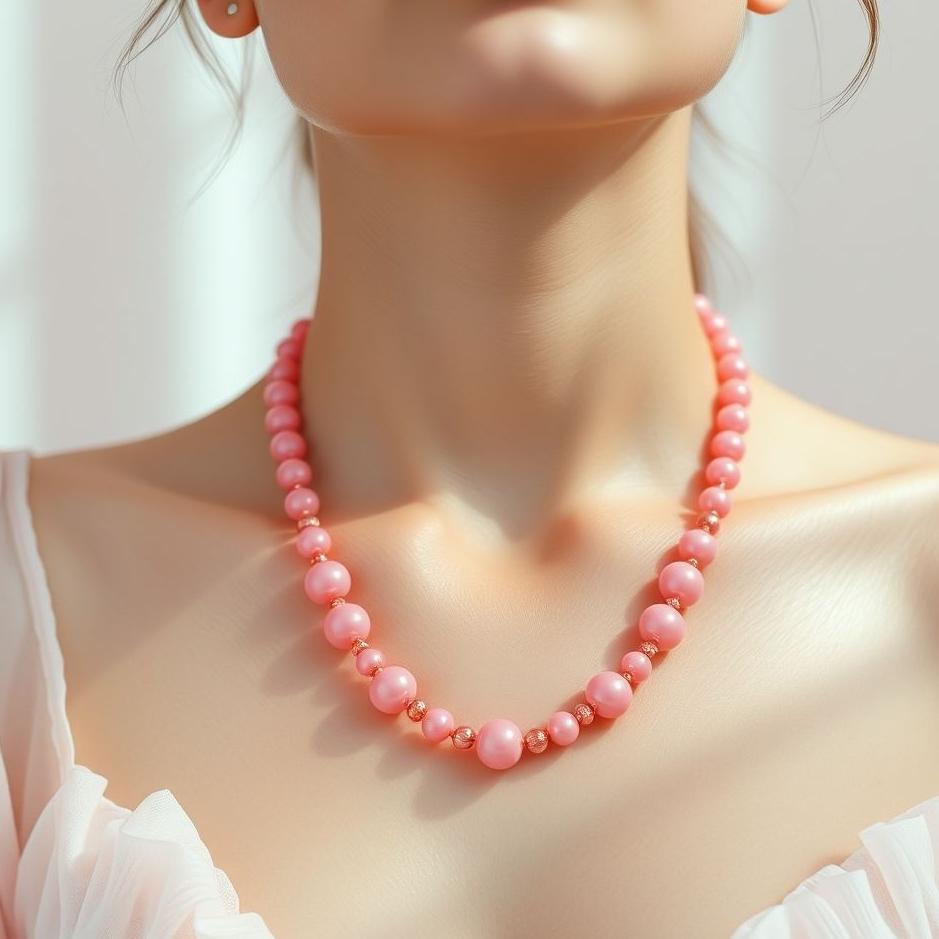 Dream : Wearing a pink necklace in a dream