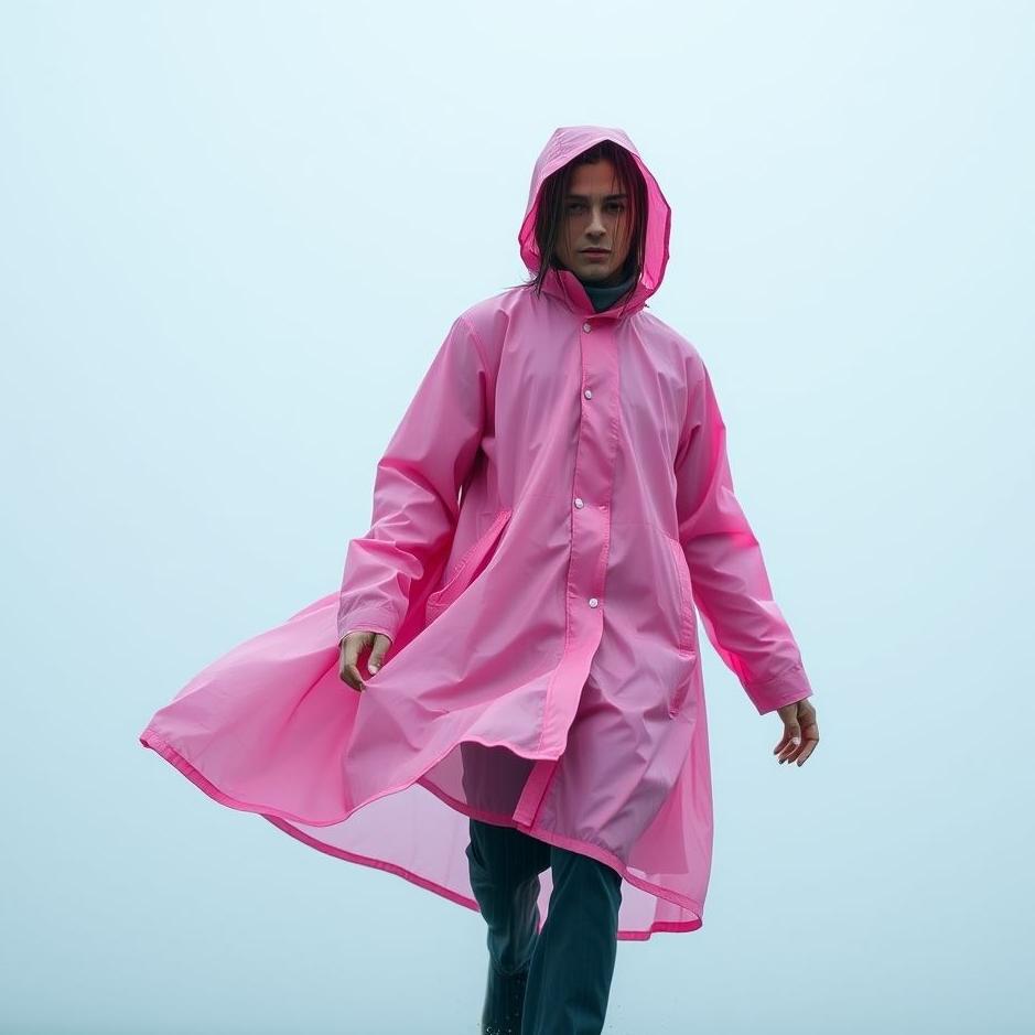Dream : Wearing a pink raincoat in a dream