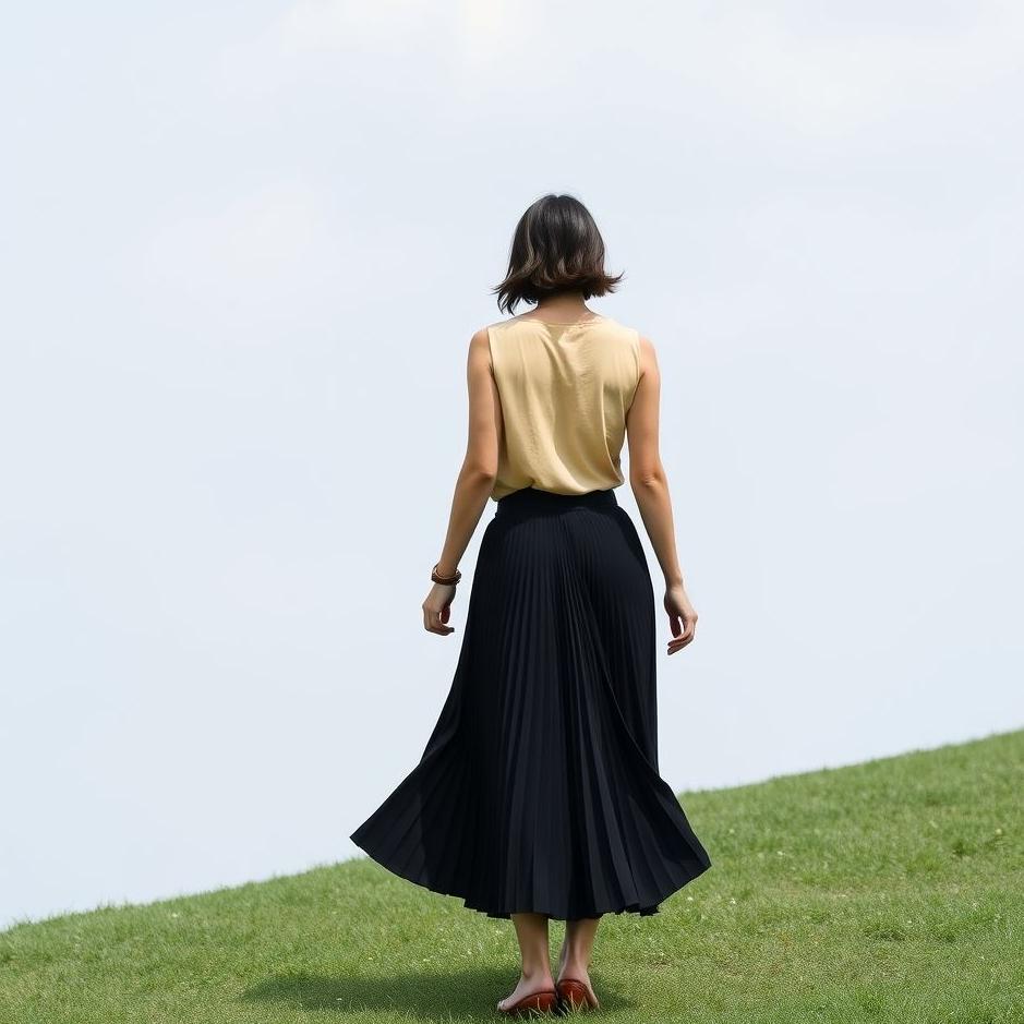 Dream : Wearing a pleated black skirt in a dream