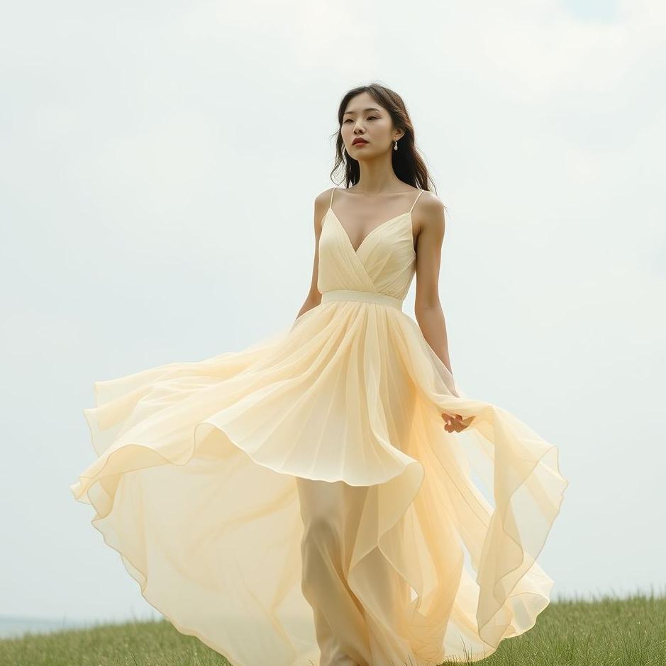 Dream : Wearing a powder-colored dress in a dream