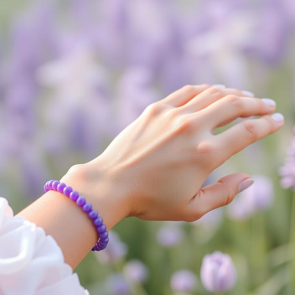 Dream : Wearing a purple bracelet in a dream