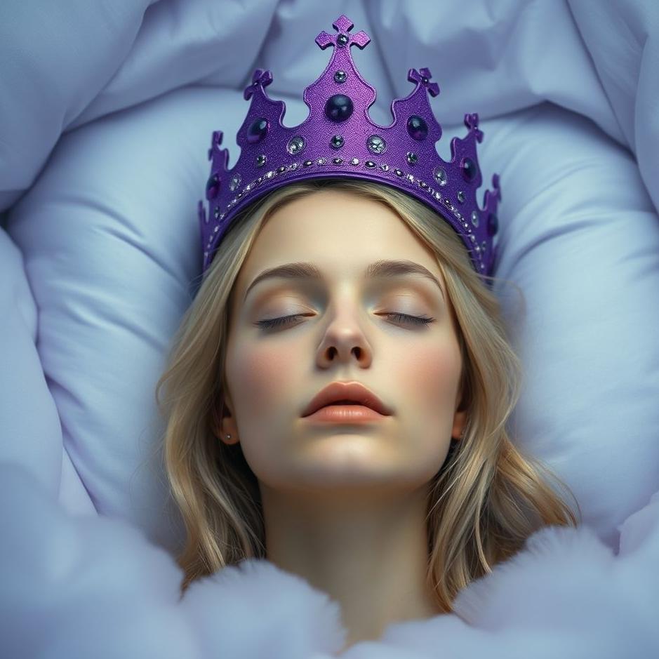 Dream : Wearing a purple crown in a dream