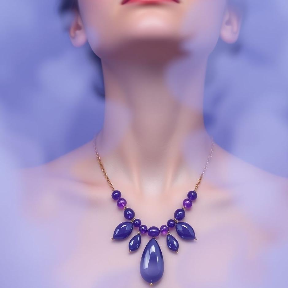 Dream : Wearing a purple necklace in a dream
