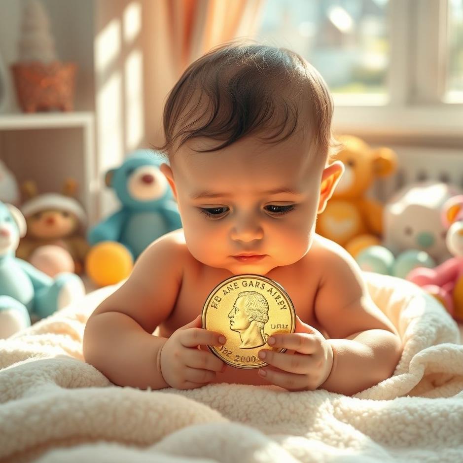 Dream Dictionary : Wearing a Quarter of Gold on a Baby