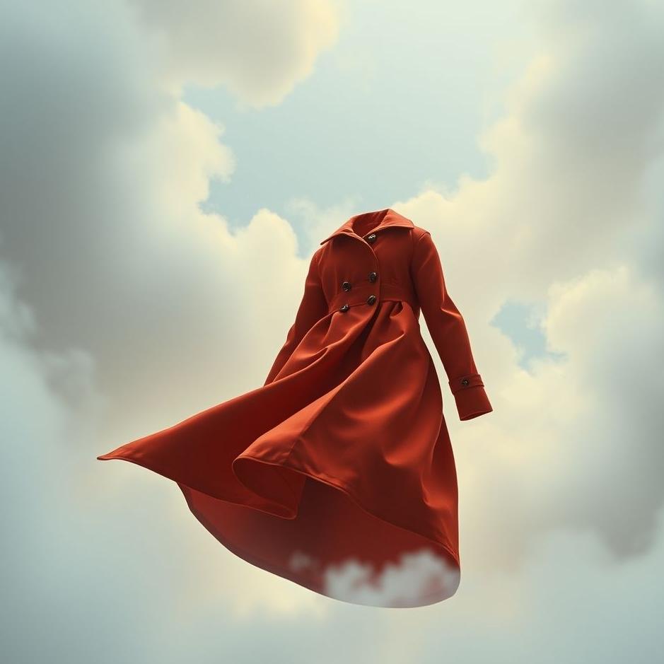 Dream : Wearing a red and white coat in a dream