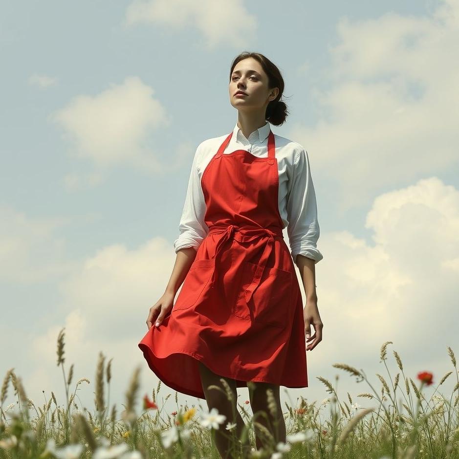Dream : Wearing a red apron in a dream