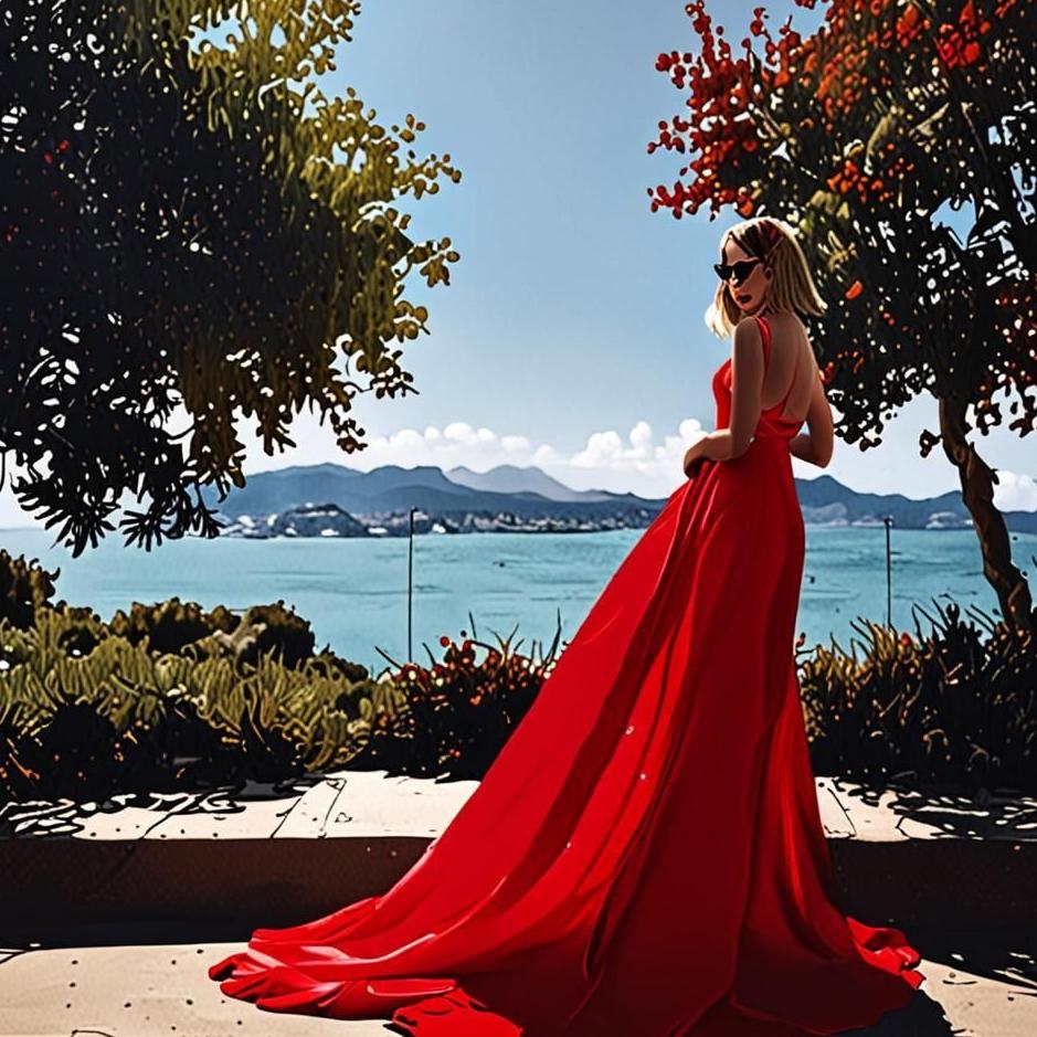 Dream : Wearing a red backless dress in a dream