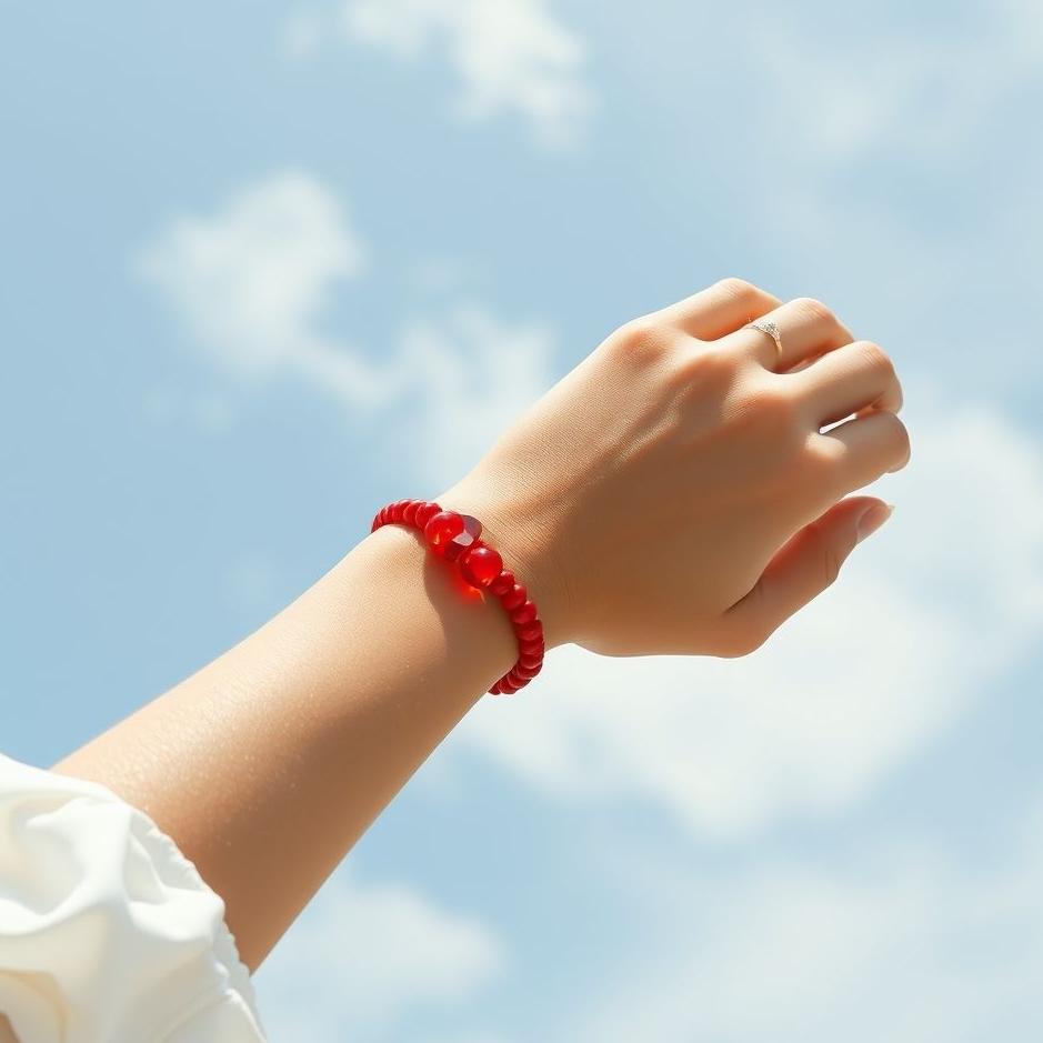 Dream : Wearing a red bracelet in a dream