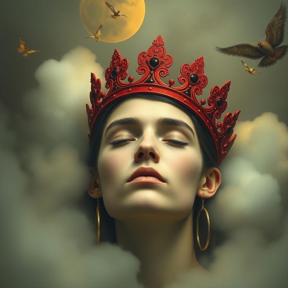 Dream : Wearing a red crown in a dream