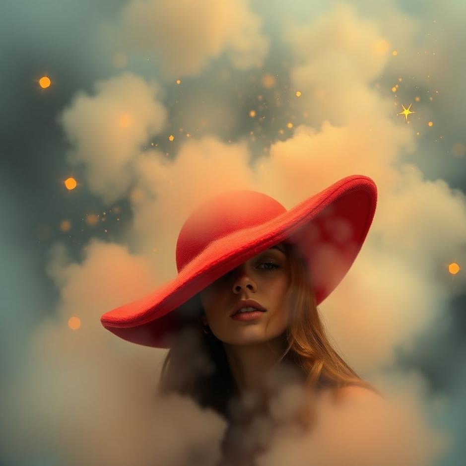 Dream : Wearing a red felt hat in a dream