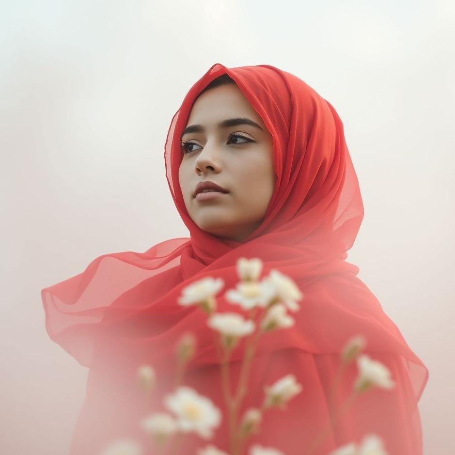 Dream : Wearing a red headscarf in a dream