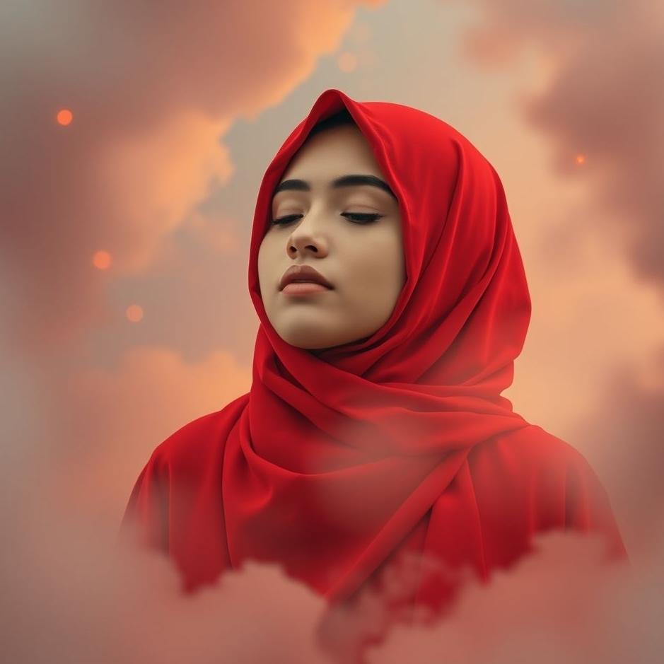 Dream : Wearing a red hijab in a dream