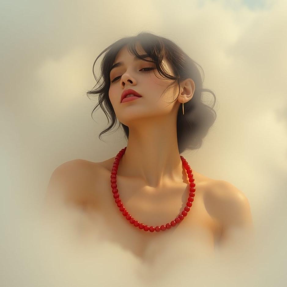 Dream : Wearing a red necklace in a dream