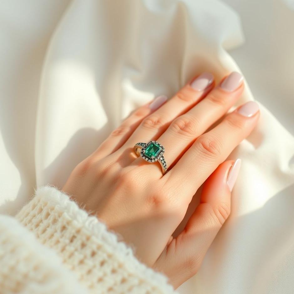 Dream : Wearing a ring with colored stones in a dream