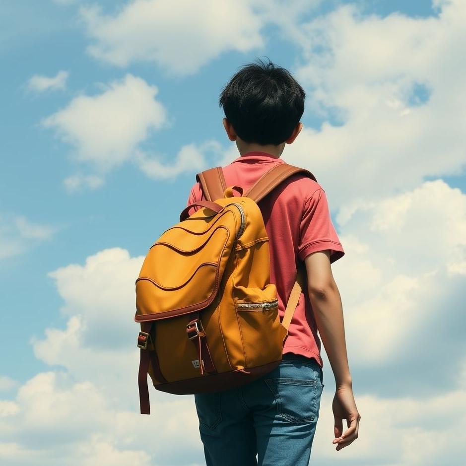 Dream : Wearing a school bag in a dream