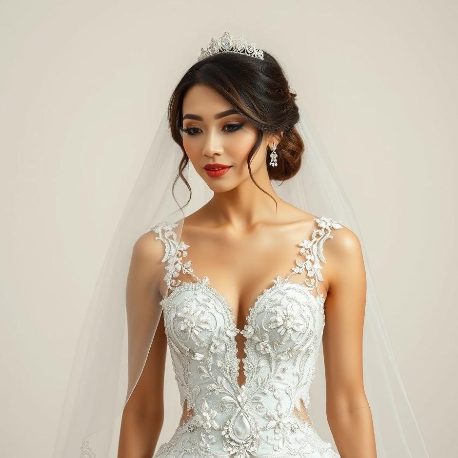 Dream : Wearing a shiny wedding dress