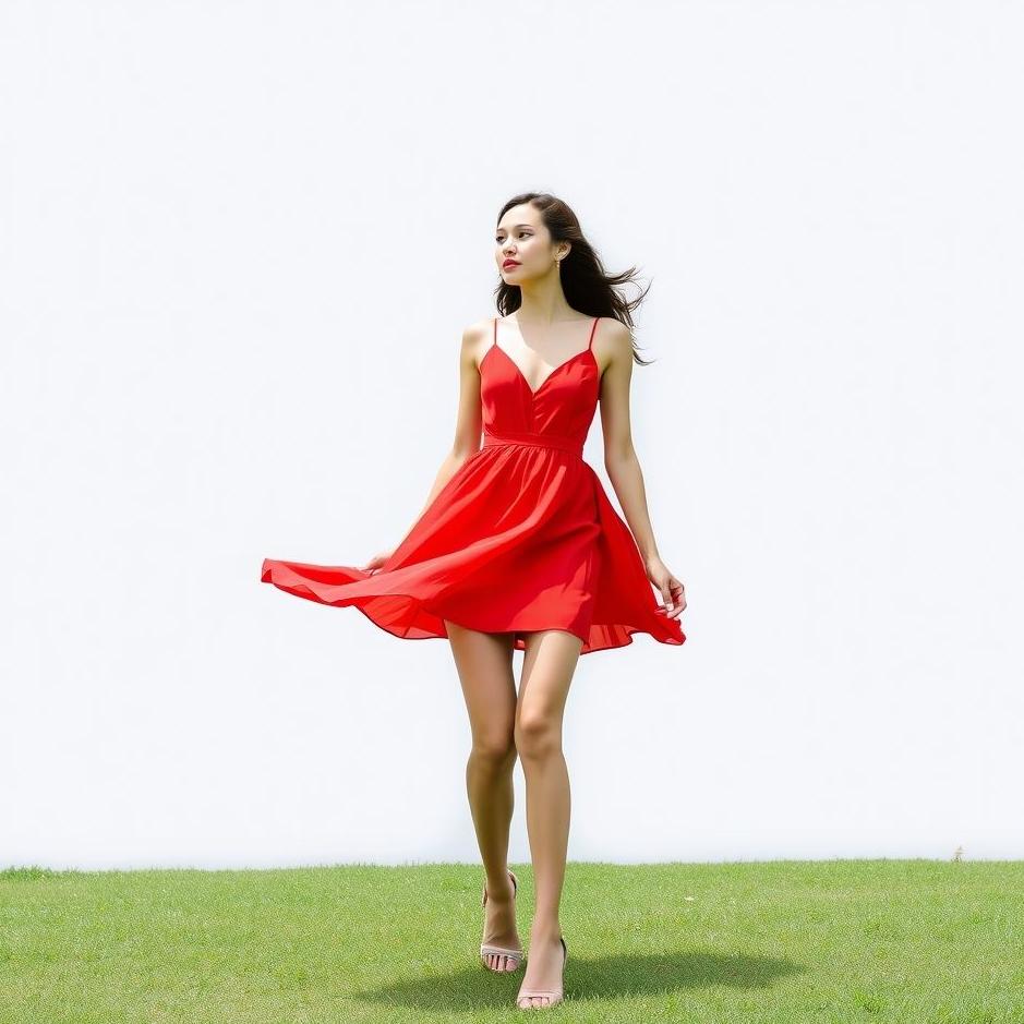 Dream : Wearing a short red dress