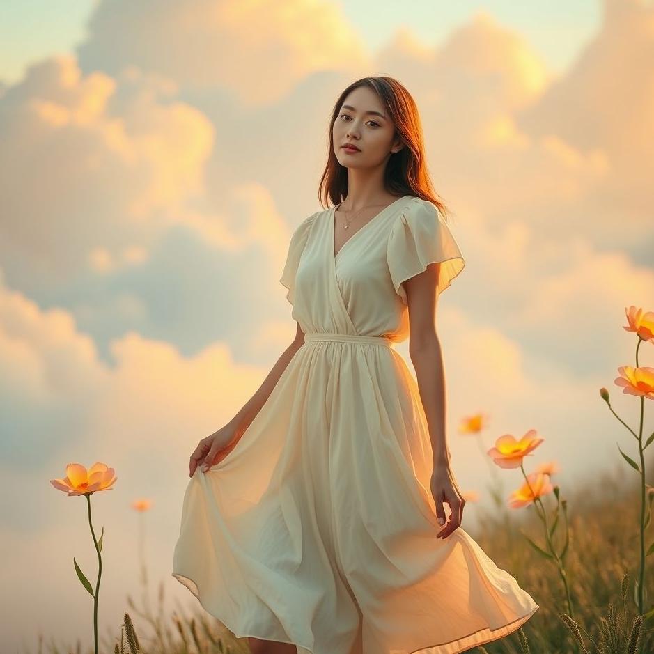 Dream : Wearing a short-sleeved dress in a dream