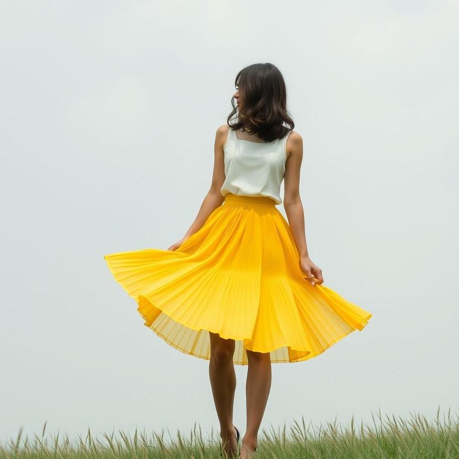Dream : Wearing a short yellow skirt in a dream