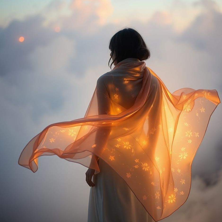 Dream : Wearing a silk scarf in a dream