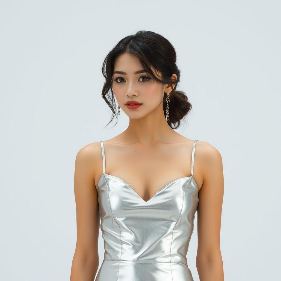 Dream : Wearing a silver dress