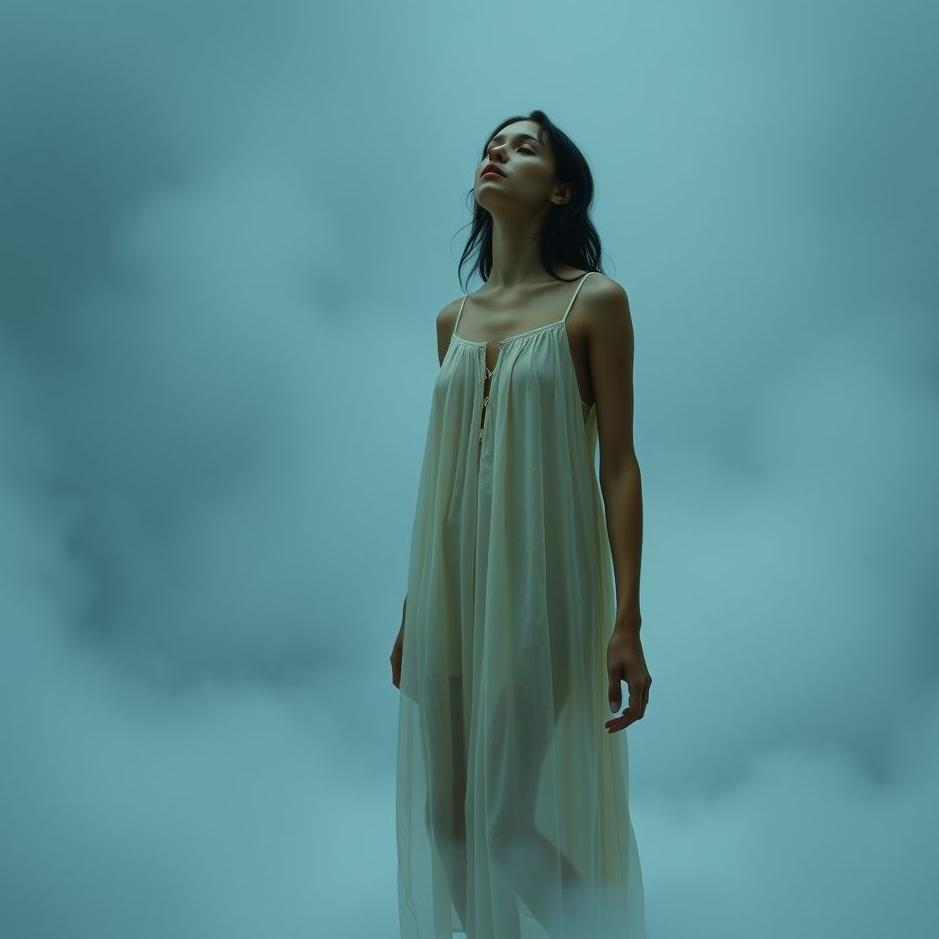 Dream : Wearing a thin nightgown in a dream