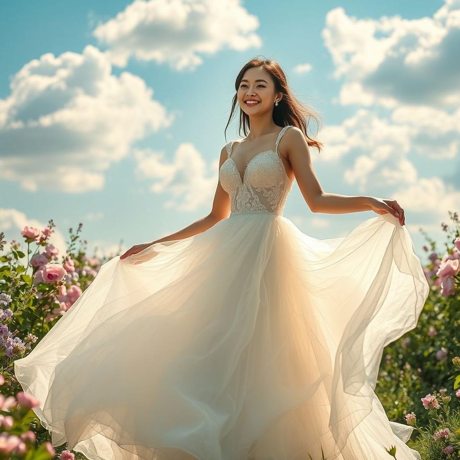 Dream : Wearing a wedding dress again while married in a dream