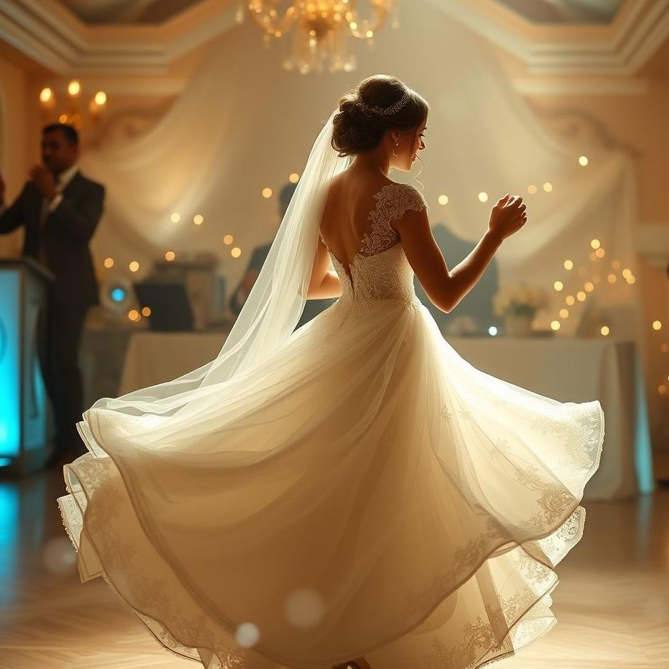 Dream : Wearing a wedding dress and dancing in a dream