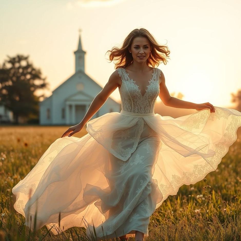 Dream : Wearing a wedding dress and running away