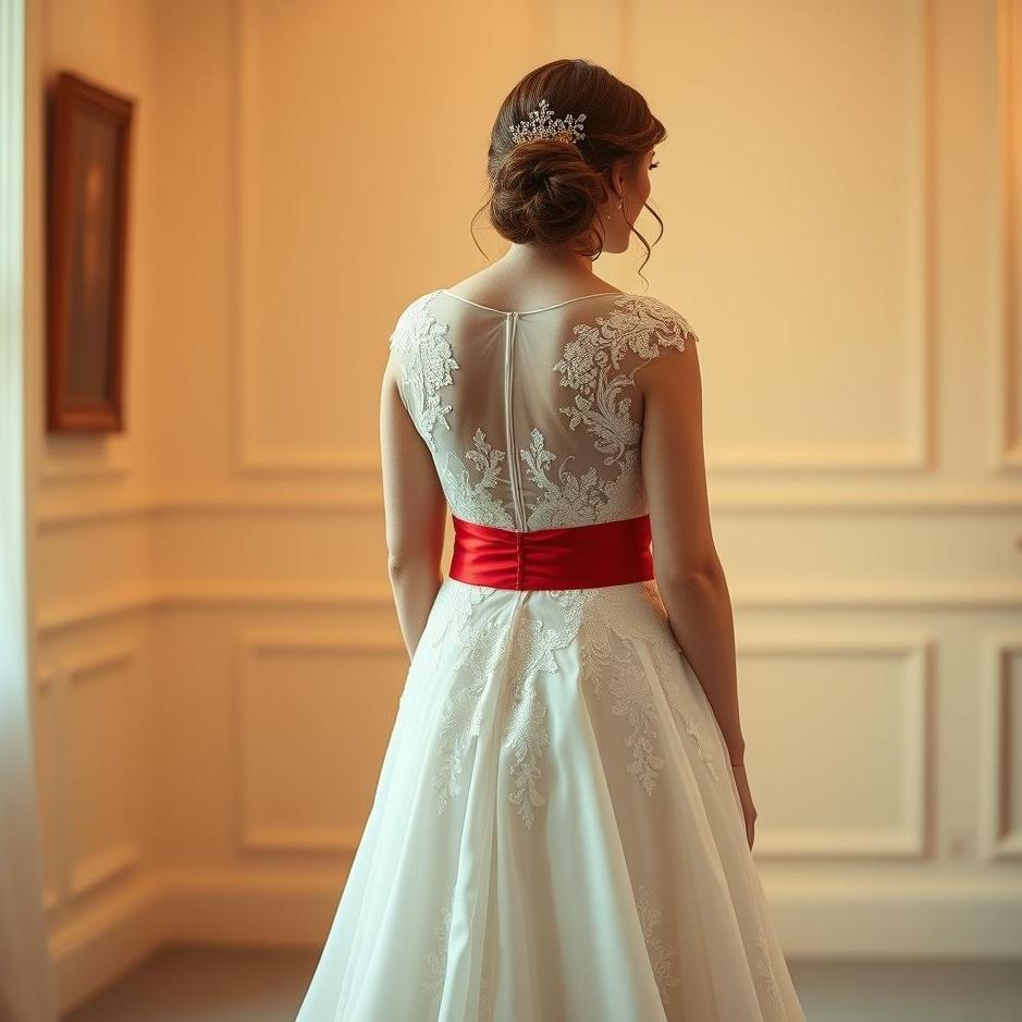 Dream : Wearing a wedding dress and seeing a red belt