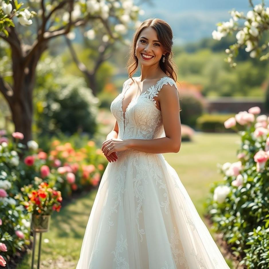 Dream : Wearing a wedding dress and taking a photo