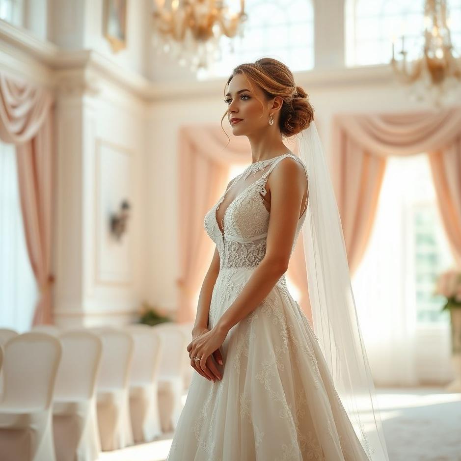 Dream : Wearing a wedding dress and waiting