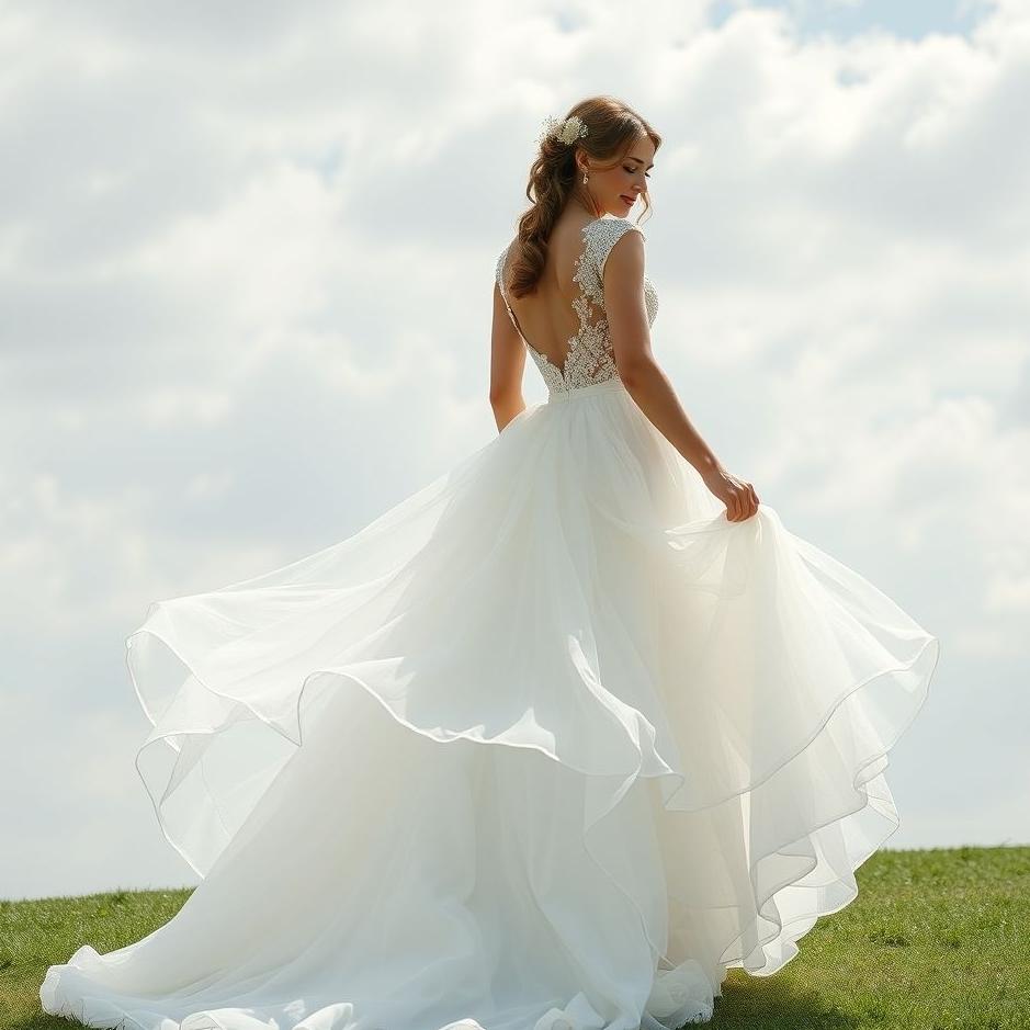 Dream : Wearing a wedding dress skirt in a dream