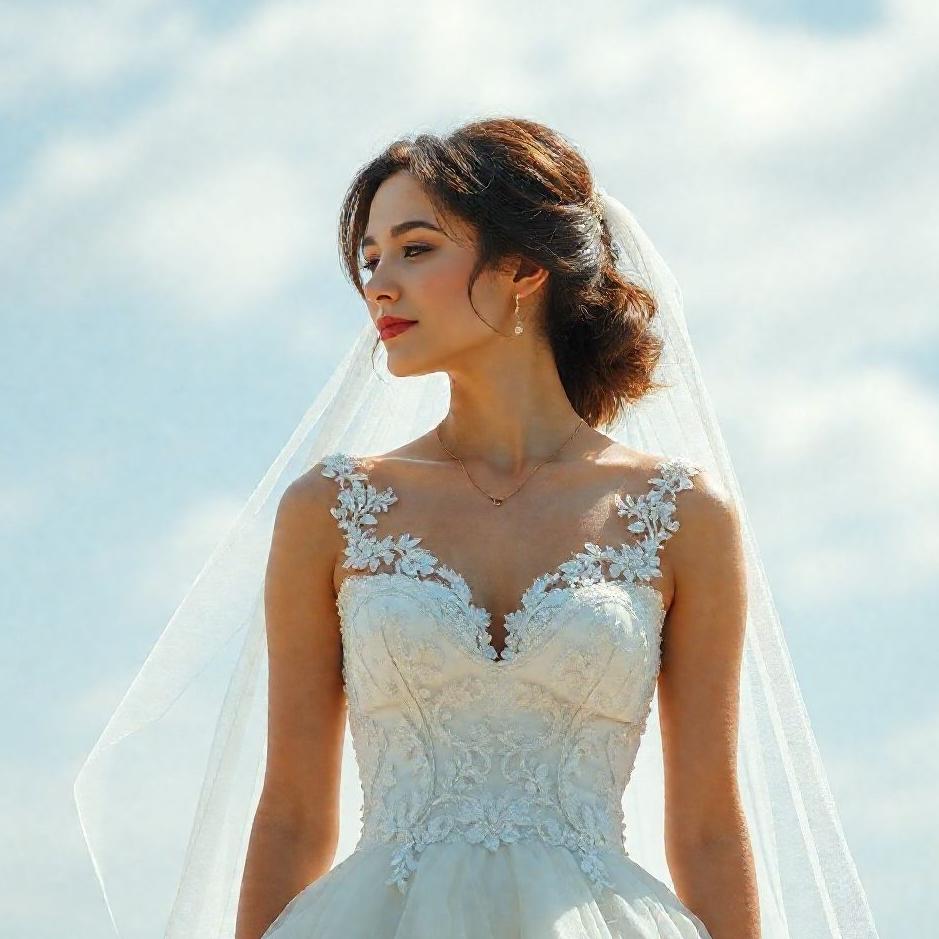 Dream : Wearing a wedding dress top in a dream
