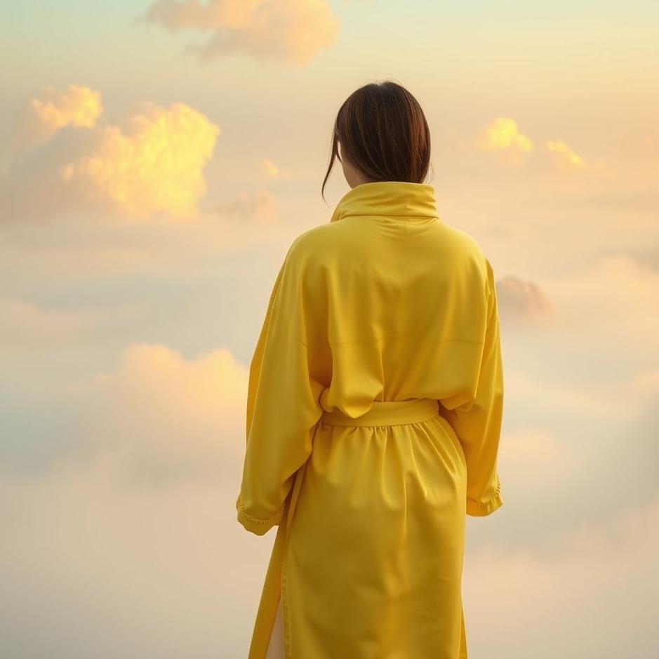 Dream : Wearing a yellow bathrobe in a dream