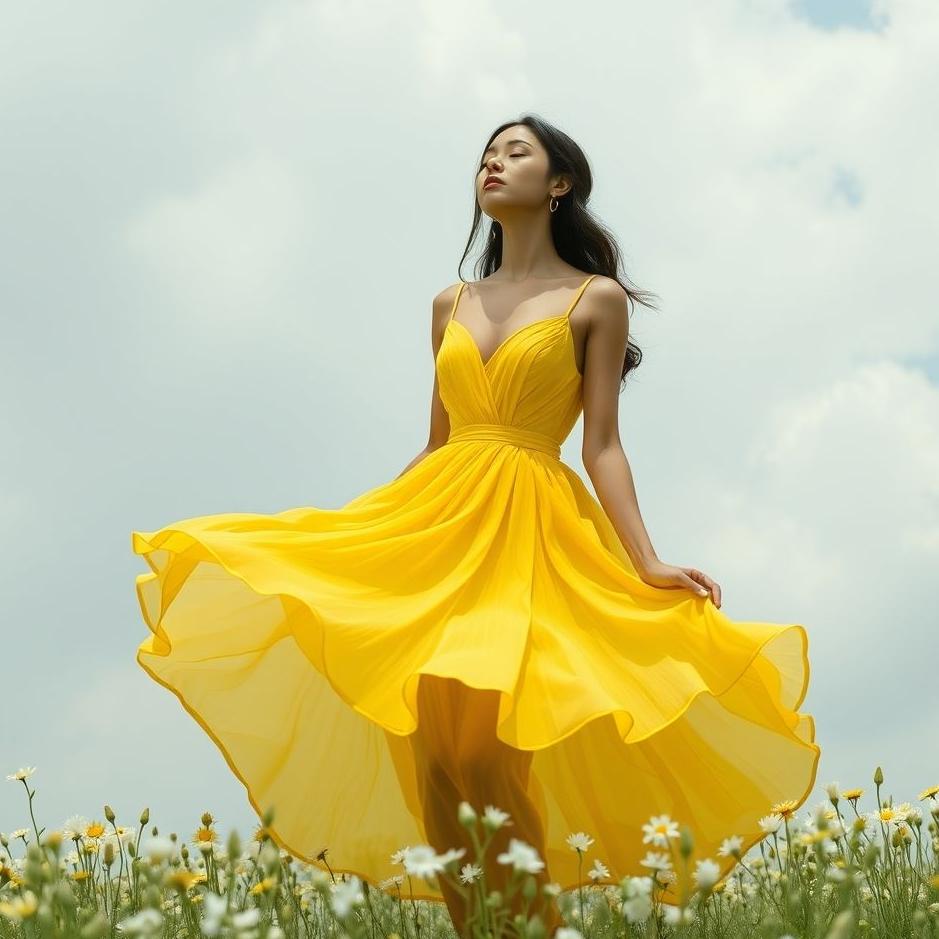 Dream : Wearing a yellow dress in a dream