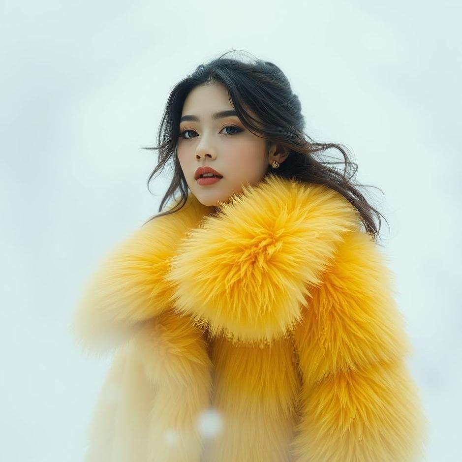Dream : Wearing a yellow fur coat in a dream
