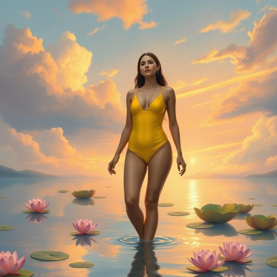 Dream : Wearing a yellow swimsuit in a dream