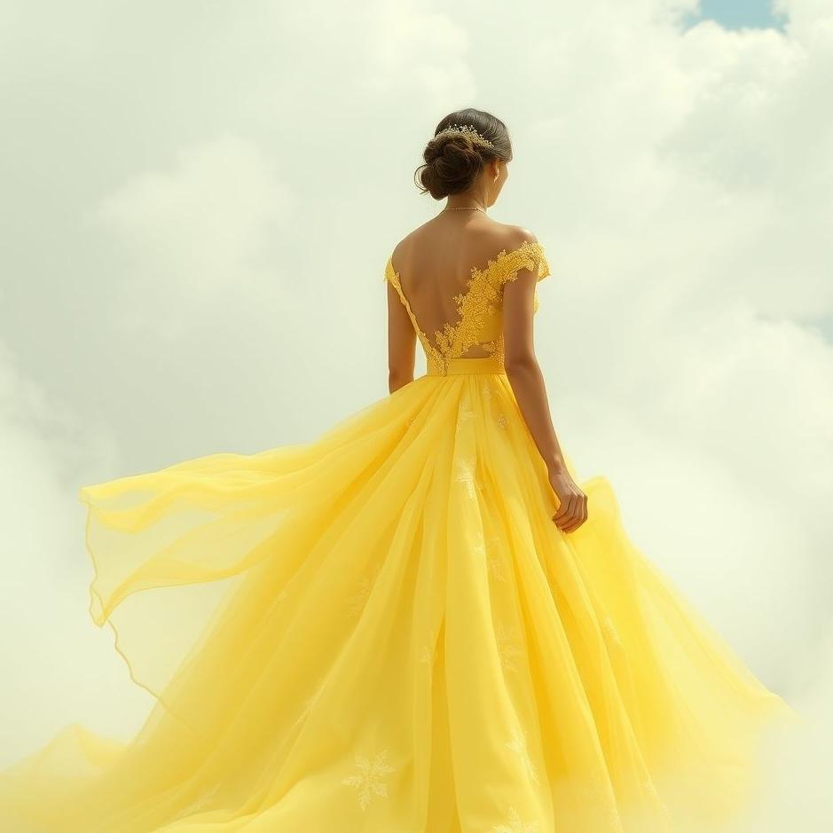 Dream : Wearing a yellow wedding dress in a dream