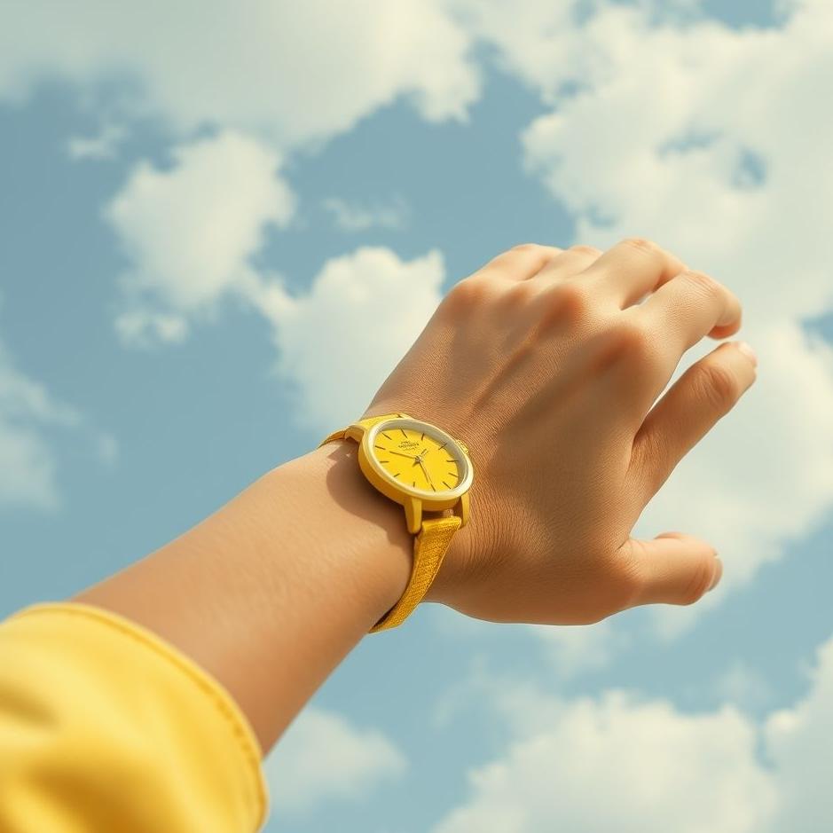 Dream : Wearing a yellow wristwatch in a dream
