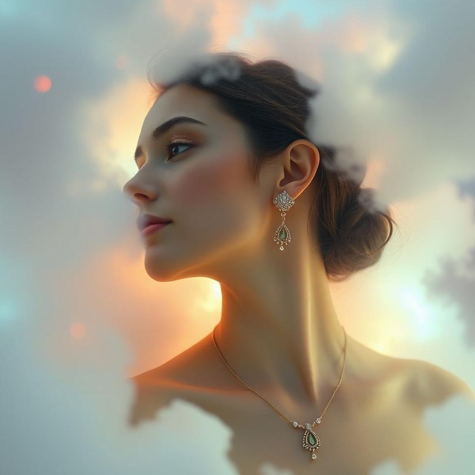 Dream : Wearing an earring necklace in a dream