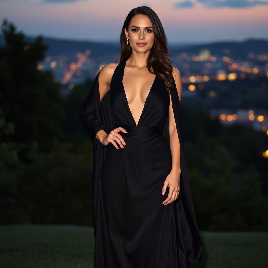 Dream : Wearing an open black dress