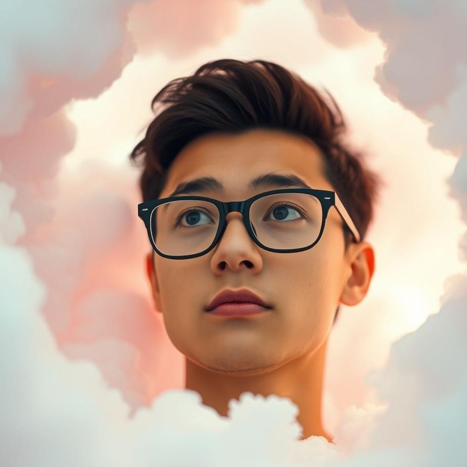 Dream : Wearing black-framed glasses in a dream