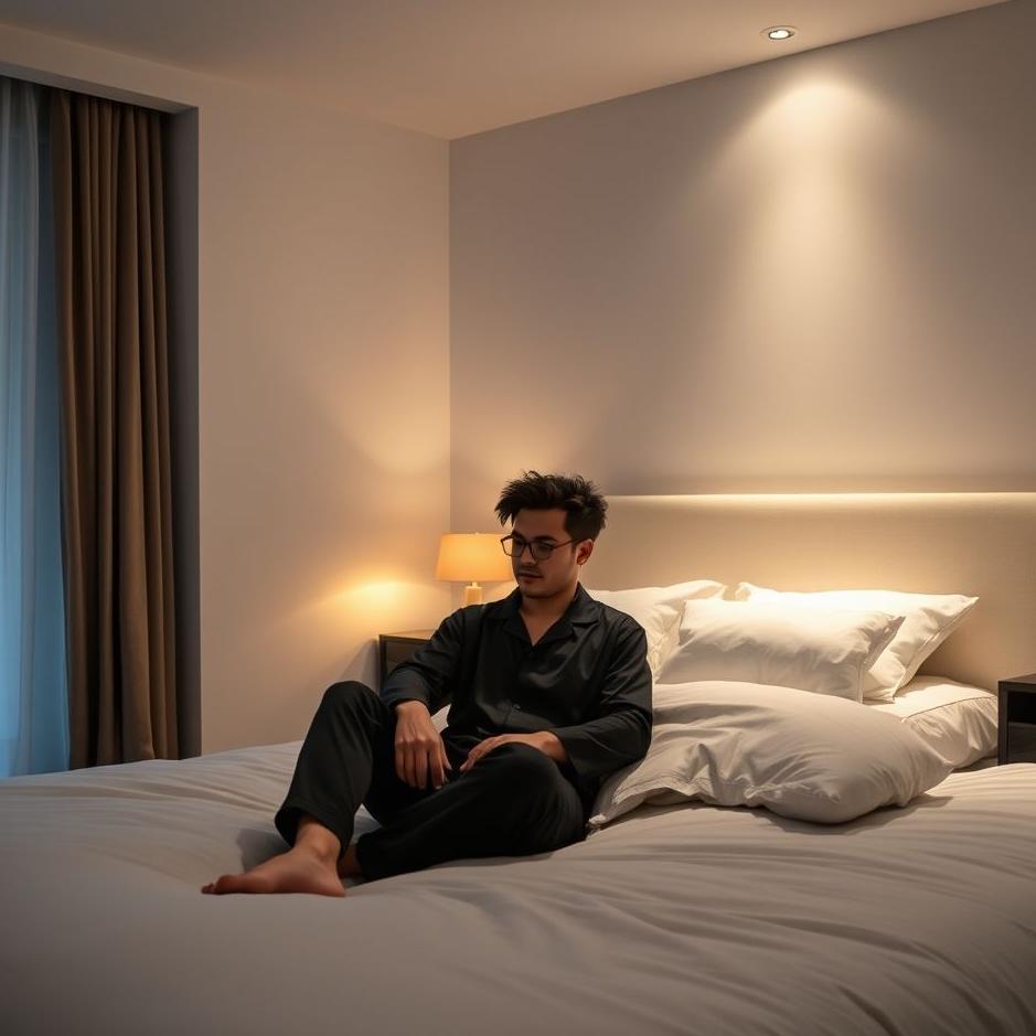 Dream : Wearing black pajamas