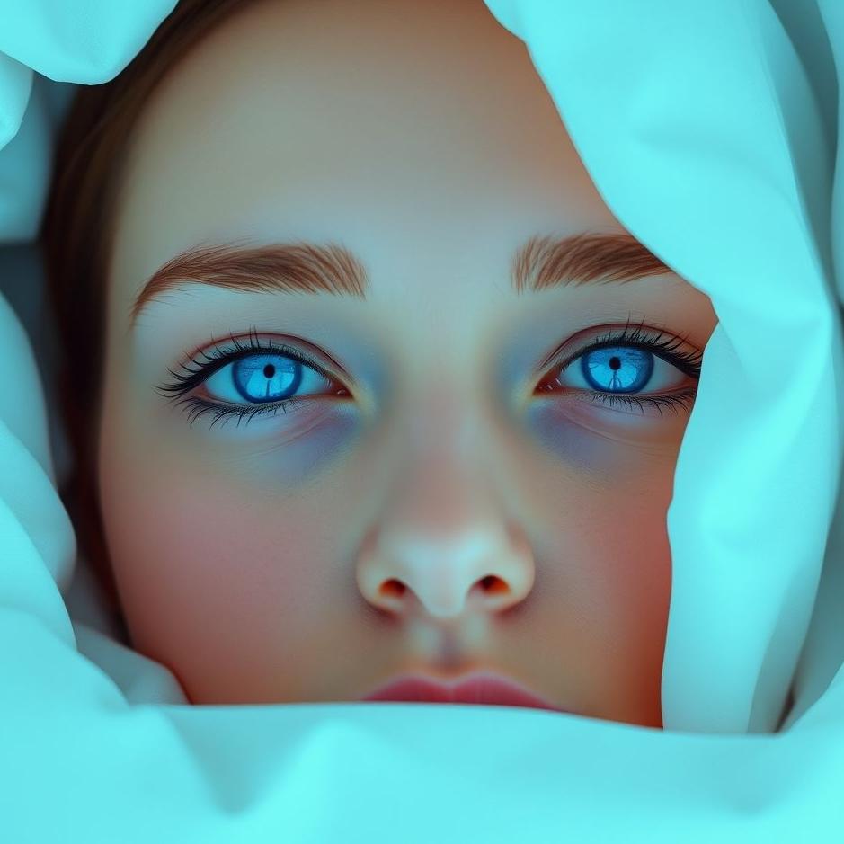 Dream : Wearing blue lenses in your dream