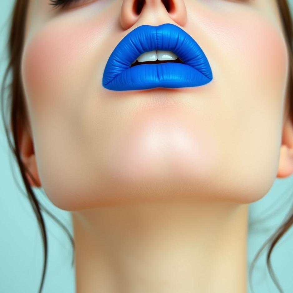 Dream : Wearing blue lipstick