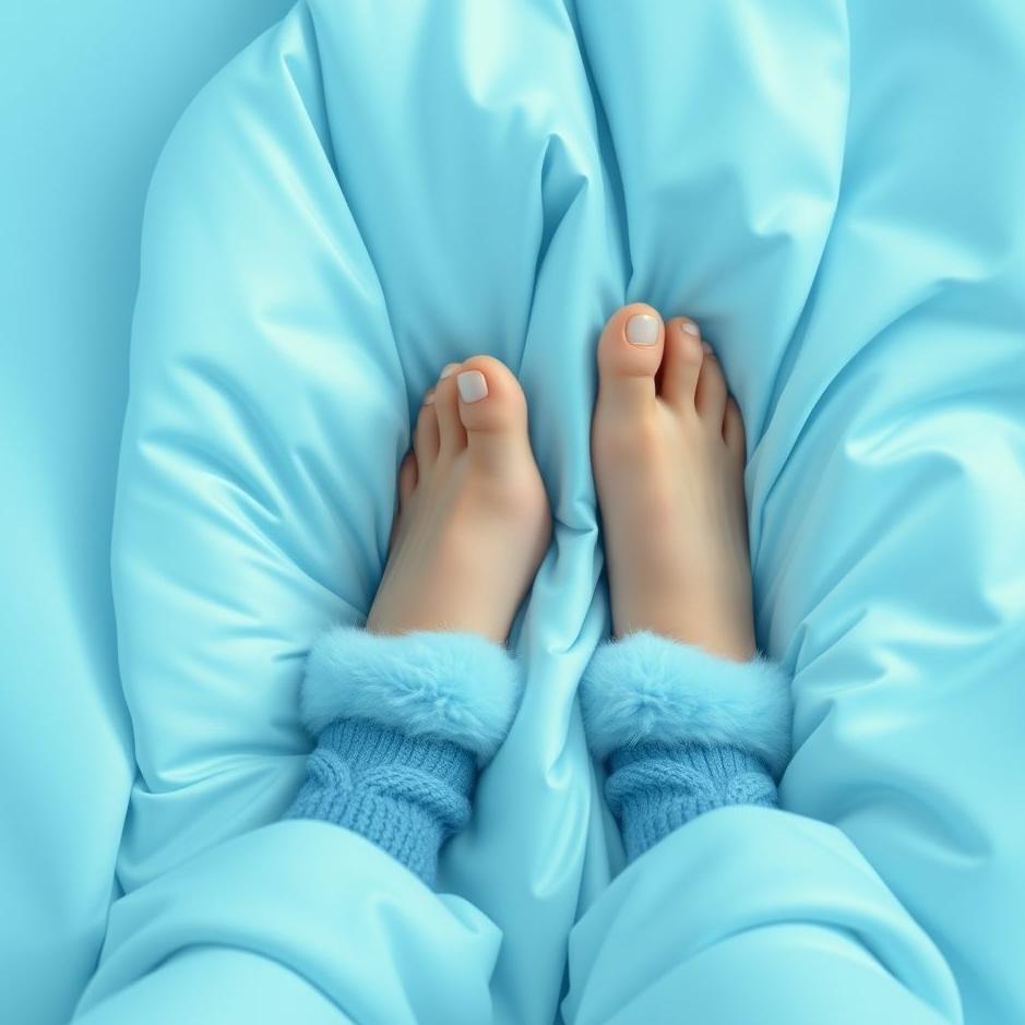 Dream : Wearing blue slippers in a dream
