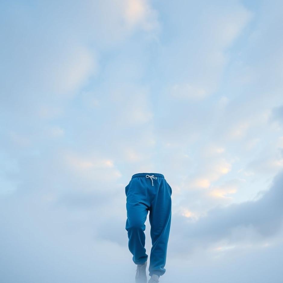 Dream : Wearing blue sweatpants in a dream
