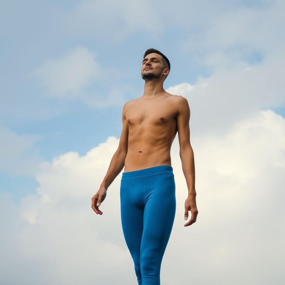 Dream : Wearing blue tight pants in a dream